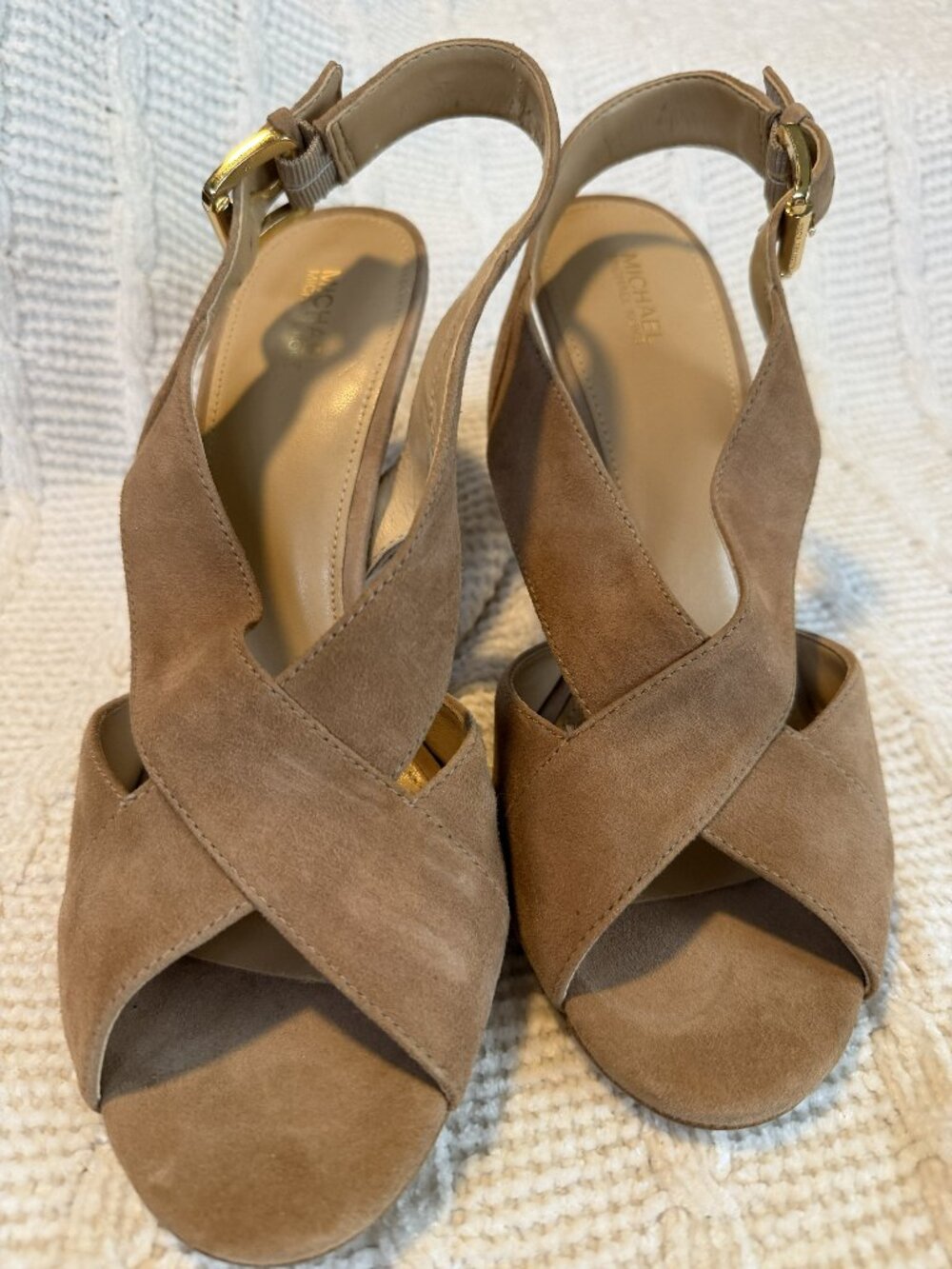 Michael Kors Tan Suede Heels